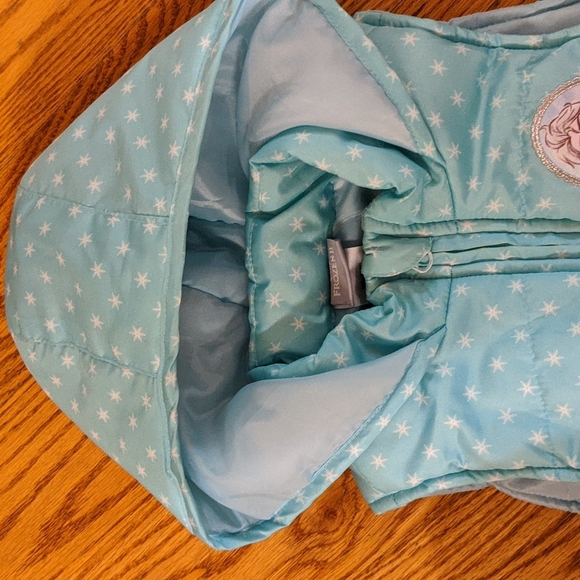Disney Frozen Hooded Puffer Vest - Picture 4 of 8